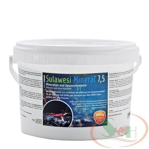 Khoáng bột Salty Shrimp Sulawesi Mineral 7.5 thùng 3000 gram muối sula dễ tan bể tép sulawesi