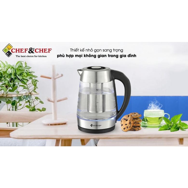 ẤM SIÊU SIÊU TỐC CHEF&amp;CHEF CH1730D CHẤT LIỆU CAO CẤP GIỮ NHIỆT TỐT