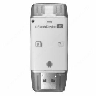 i-Flash Drive HD USB Micro SD Memory Card Reader Device For iOS & Android Device