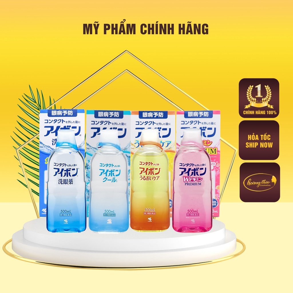 NƯỚC RỬA MẮT EYEBON W VITAMIN KOBAYASHI NHẬT BẢN 500ML