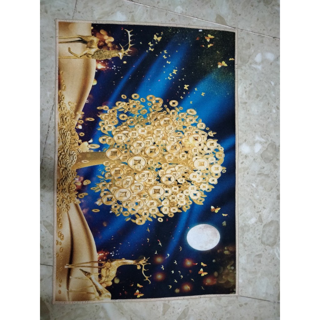 Thảm lau chân 3D kích thước 60 x 40cm Ghome