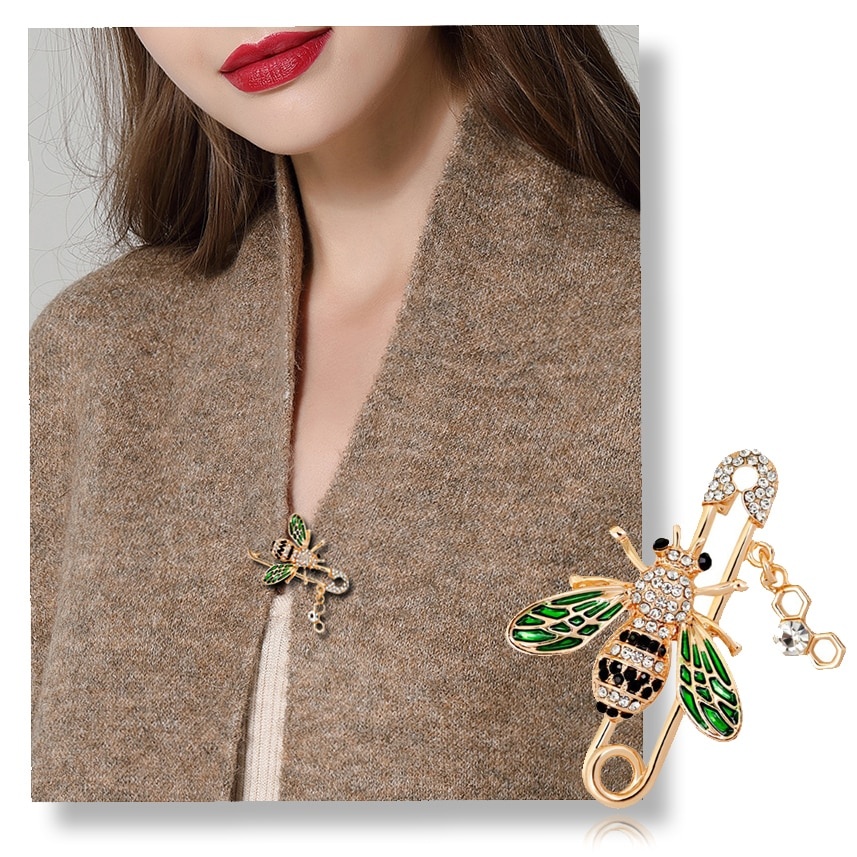 Ghim Cài Áo Hình Chú Ong Phong Cách Retro Thời Trang Cho Nam Nữ