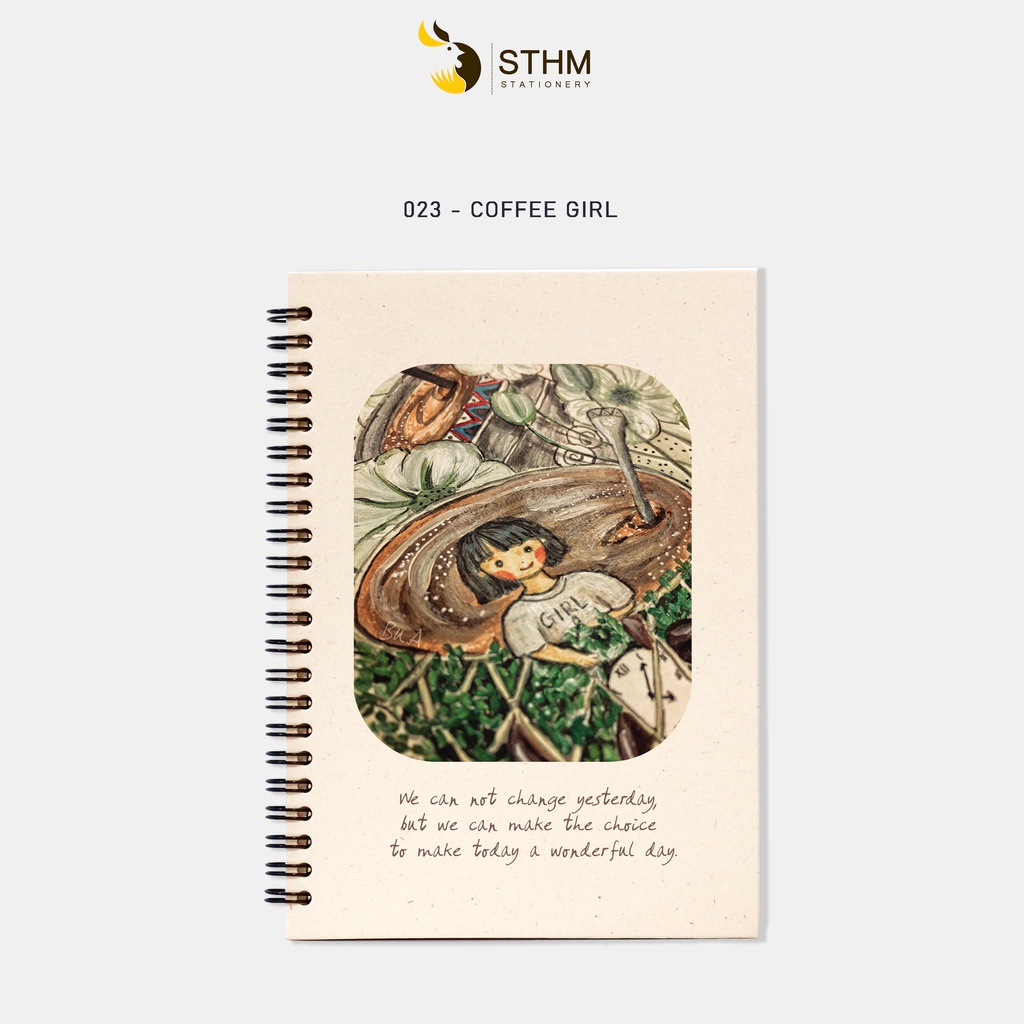 COFFEE GIRL - Sổ tay bìa cứng - A5 - 023 - STHM stationery