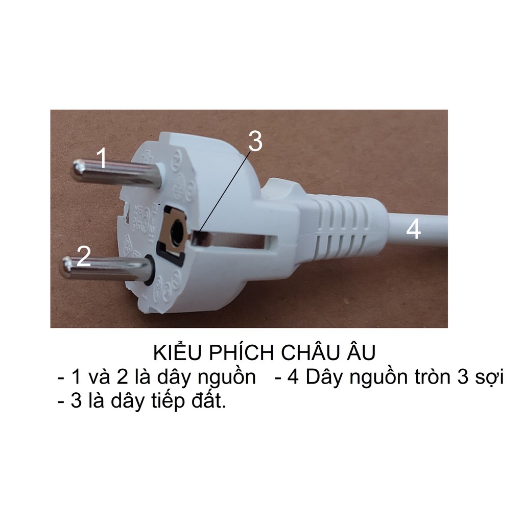 Ổ CẮM ĐIỆN LiOA 4 ĐA NĂNG  CÓ ĐỒNG HỒ  - PHICH CHÂU ÂU