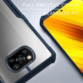 Casing Redmi Note 12  Redmi Note 11 Note 10 10Pro 10S Xiaomi POCO X3 GT 9T 9A 9C 9S 9Pro Note8 Note7 POCO M3 X3 NFC X3Pro Acrylic Transparent Anti-Fall Gear Bumper Phone Case