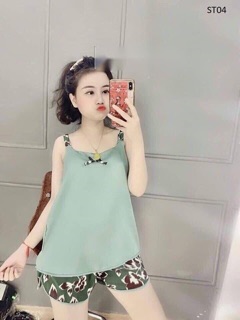 Bộ ngủ lụa nữ 2 dây siêu hot hit