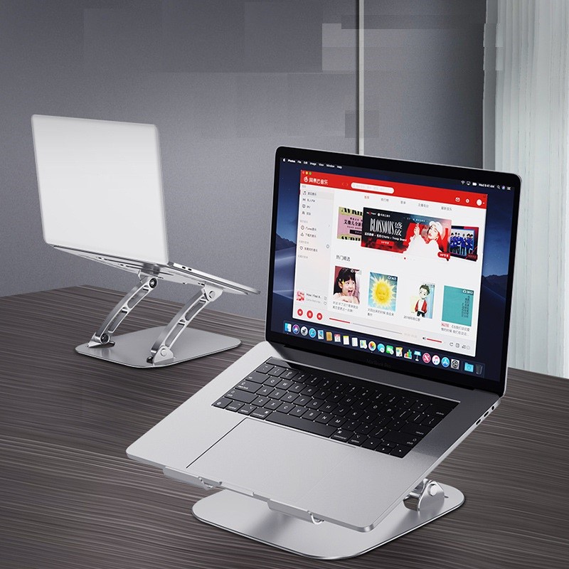 T602 Giá đỡ nâng laptop stand nhôm  một chân, chỉnh góc nghiêng và hỗ trợ tản nhiệt máy tính xách tay.