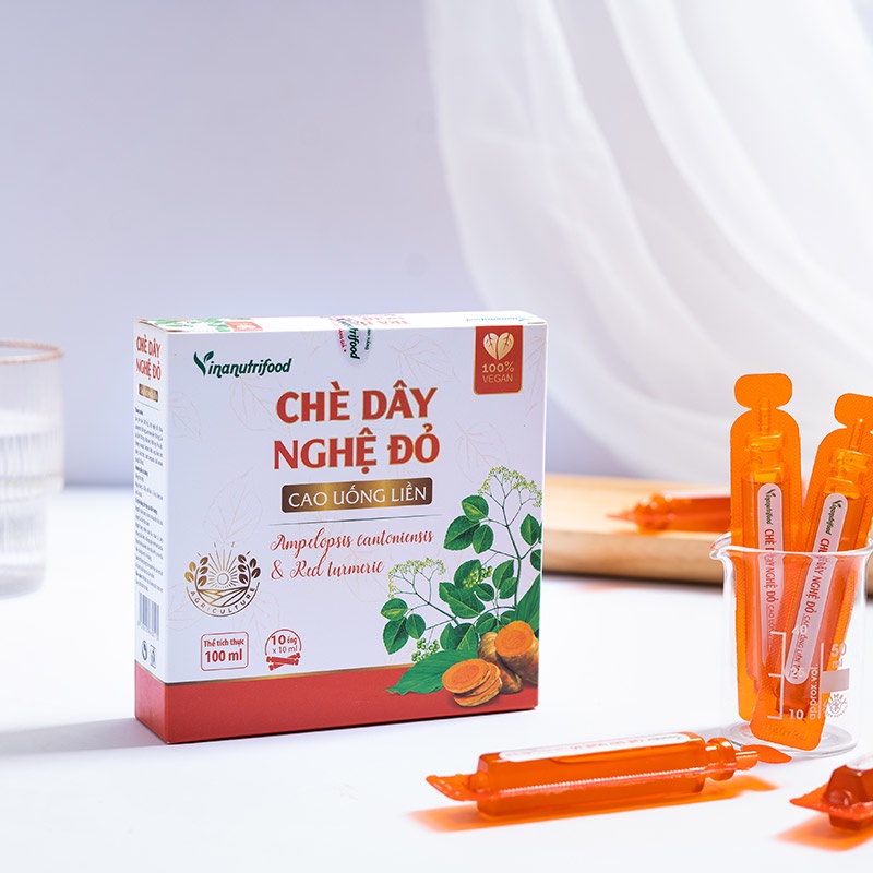 cao bổ chè dây nghệ tây đỏ đầy bung , ợ hơi, ợ chua, khó tiêu.trào ngược dạ dày. người dùng nhiều ruouư bia, căng thẳng