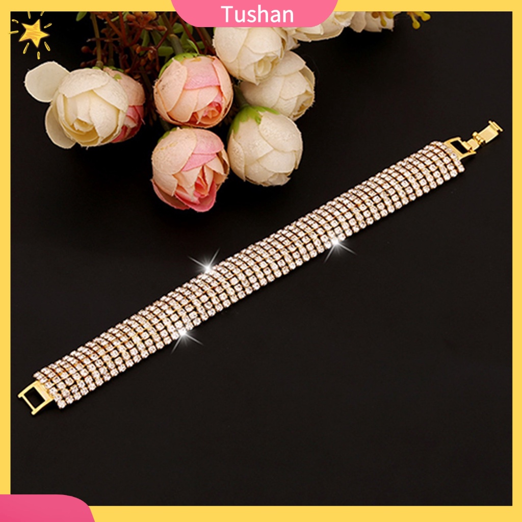 Vòng tay nữ đính đá phong cách người tush sang trọng