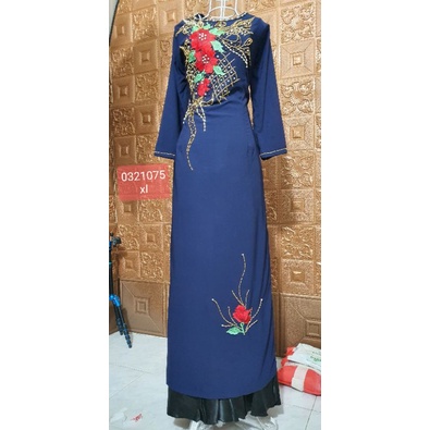 Áo Dài Mẹ lụa chifon đính kim sa