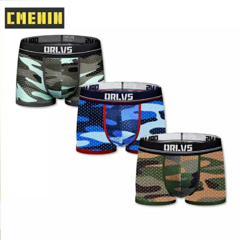 QUẦN BOXERS THOÁNG KHÍ HỌA TIẾT RẰN RI no 191