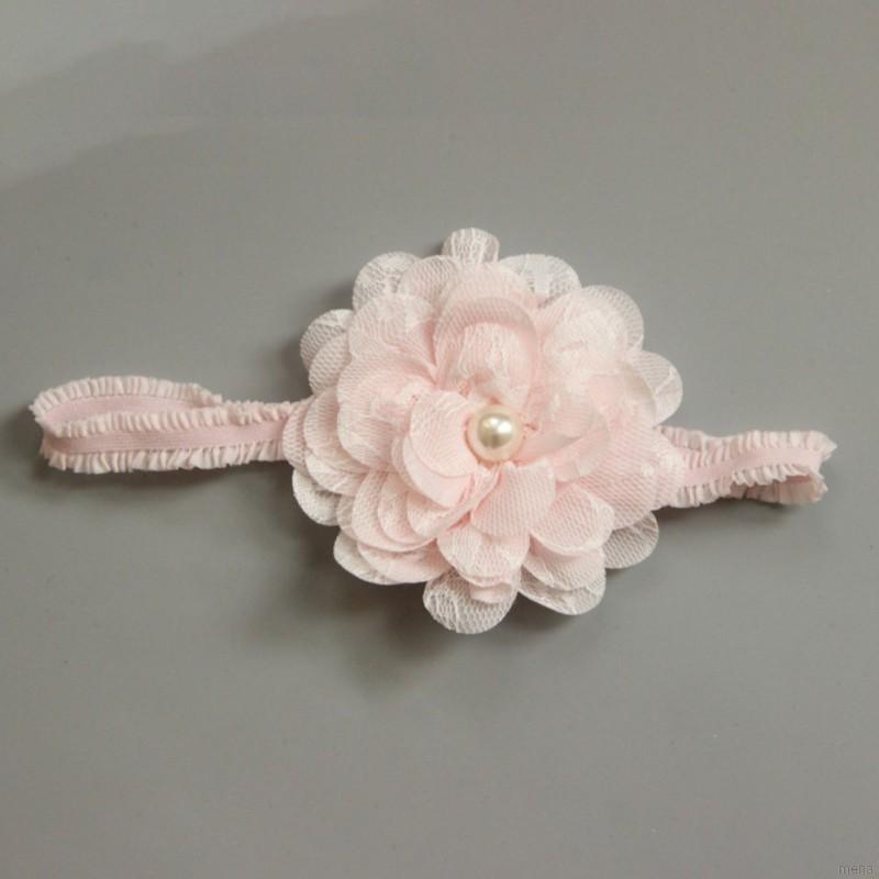 Băng đô vải đính hoa xinh xắn cho bé