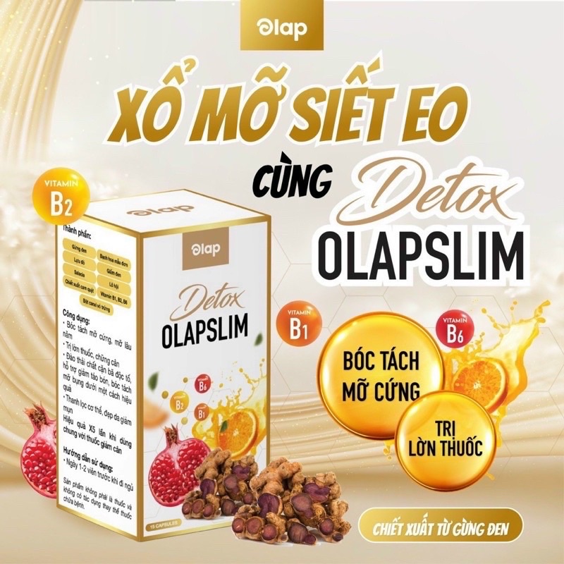 Viên Xổ Mỡ Đêm Olapslim hộp 15 viên