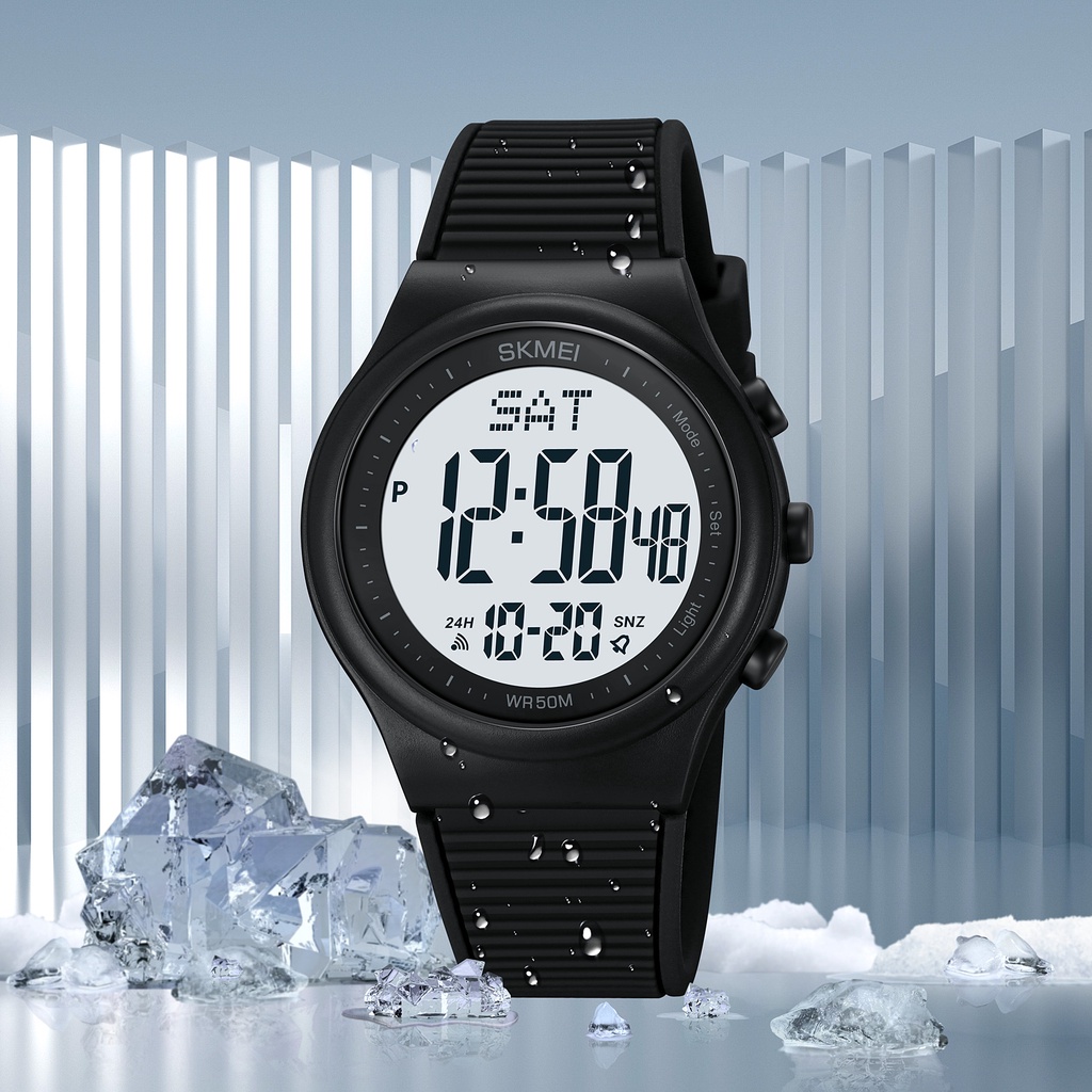 Đồng Hồ Điện Tử SKMEI 1980 Chống Thấm Nước Dây Silicone 5 Thanh Lịch Cho Nam