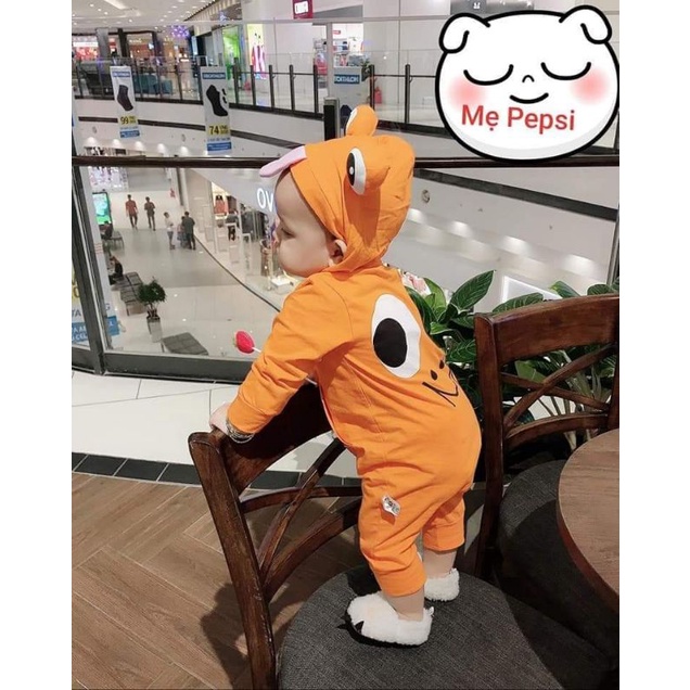 Body thú cưng hổ, panda, ếch xanh, ếch cam size 8-12kg cho bé