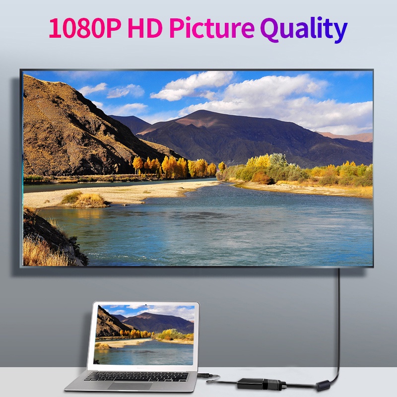 Đầu Chuyển Đổi 1080P HD Displayport Sang VGA Cho Màn Hình Máy Tính Laptop HDTV