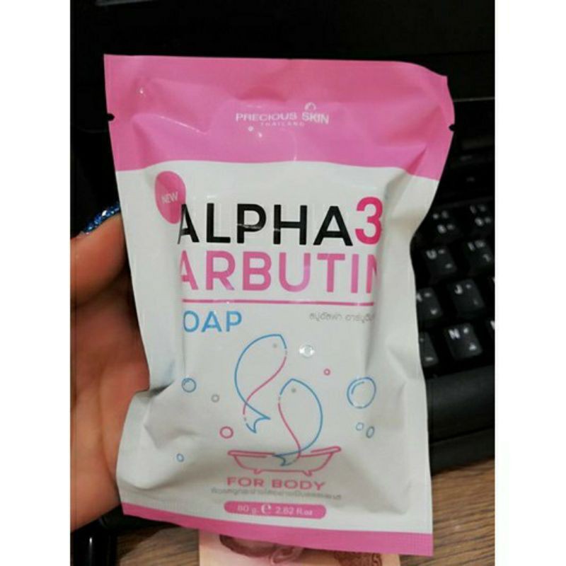 Xà Bông ⚡𝗧𝗵𝗮́𝗶𝗹𝗮𝗻𝗱⚡ Xà Phòng Trắng Da Alpha Arbutin 3 Plus Soap For Body