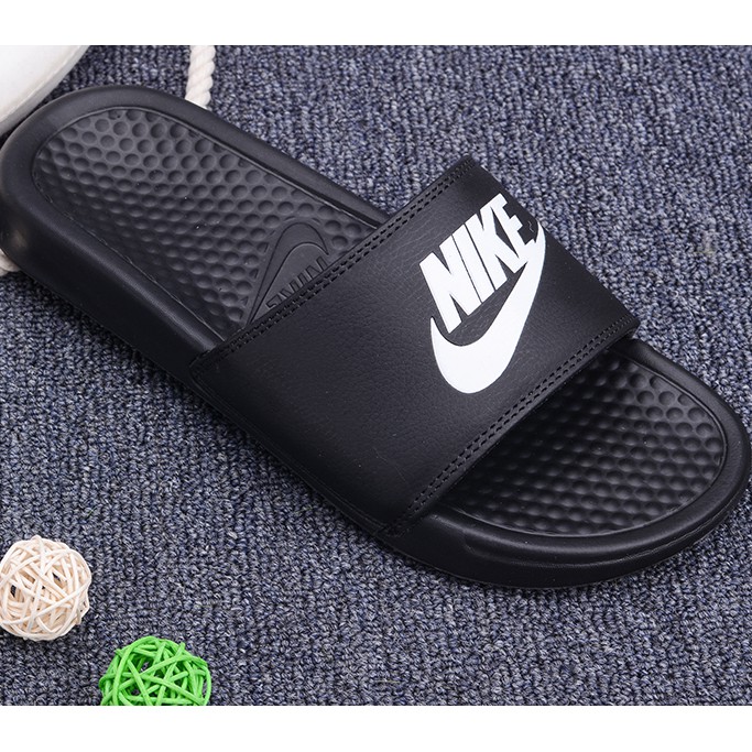 Dép Sandal Nike Unisex Màu Trắng Đen Thời Trang Cho Cặp Đôi