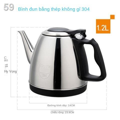 ﹍ ❡ bộ ấm trà, bếp nấu cấp nước tự động, phụ kiện đun nóng điện nói chung, trà điện, 304 thép không gỉ, nước, đạo diê