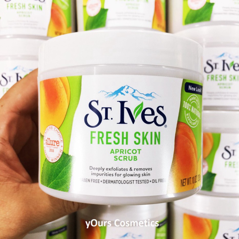 [Auth Mỹ] Tẩy Tế Bào Chết Toàn Thân ST.Ives Dạng Hạt Hương Mơ Fresh Skin Apricot Scrub 283gr Q67