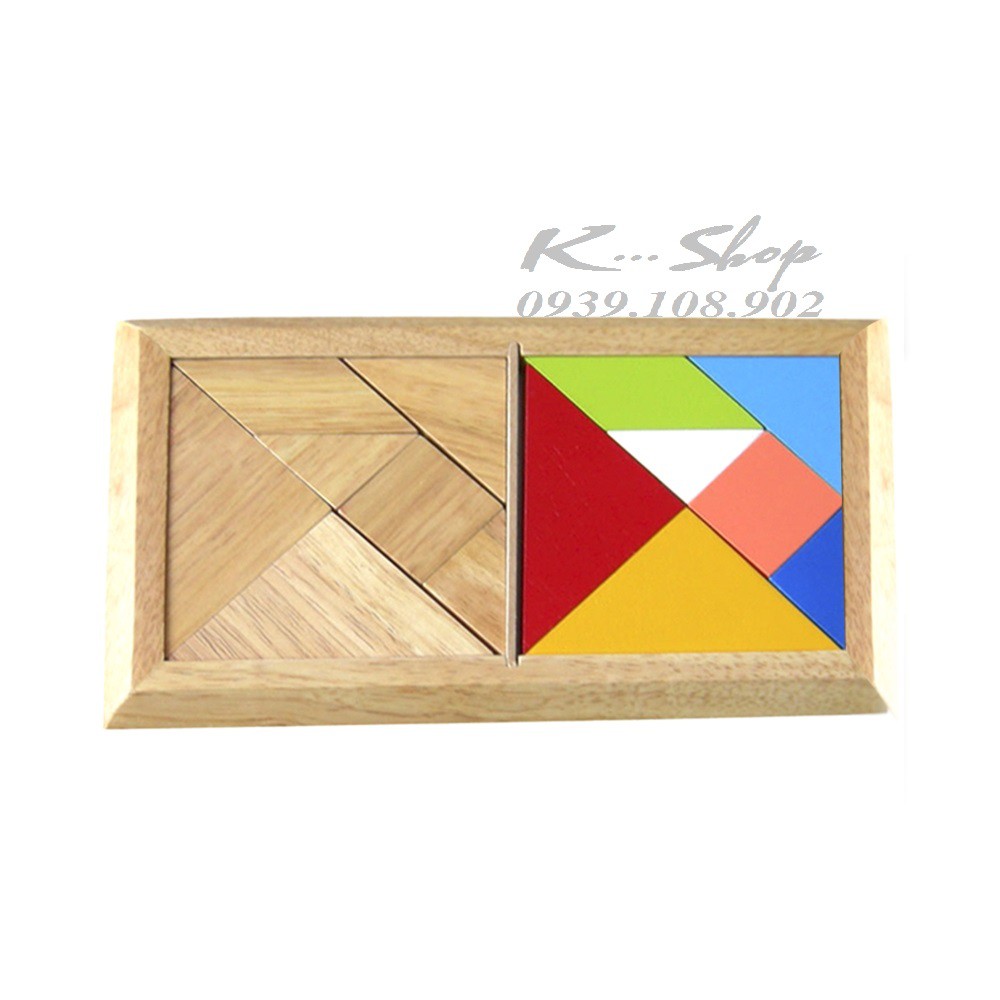 Đồ chơi gỗ Winwintoys - Tangram, đôi