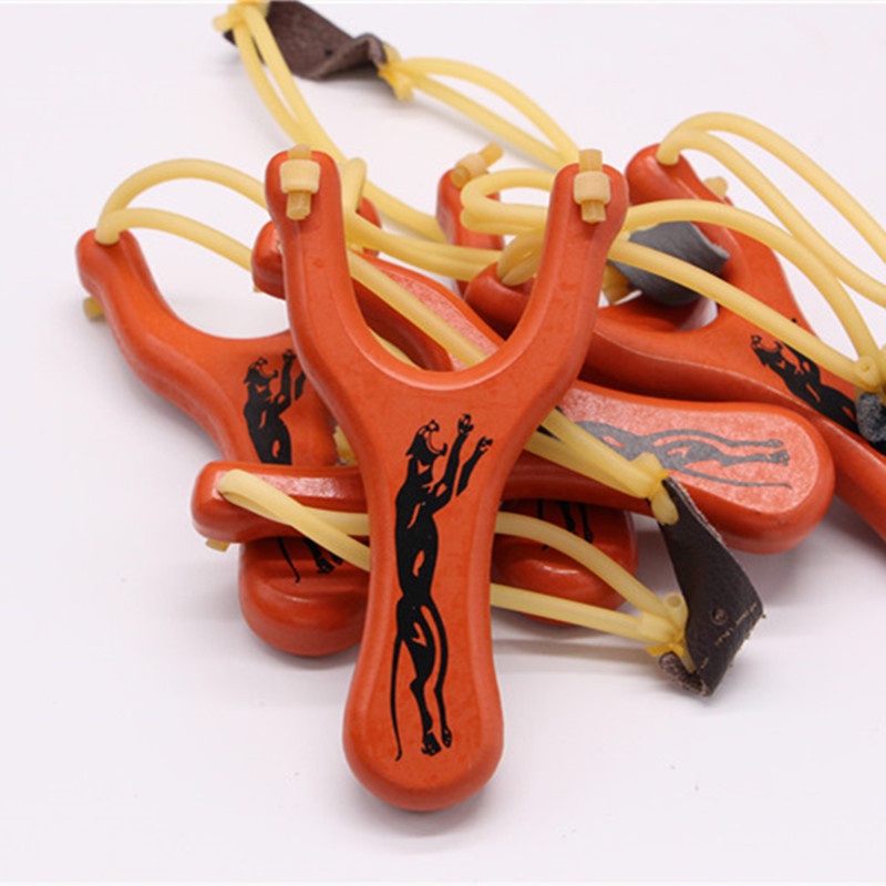 Ná Cao Su Slingshot Gỗ Thông Hình Báo Tặng Kèm Dây Thun - nacaosustore