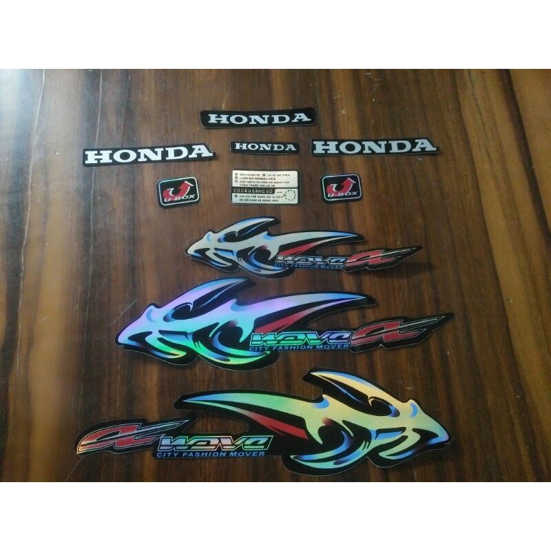 Bộ tem Wave A xương cá 2007 màu đen