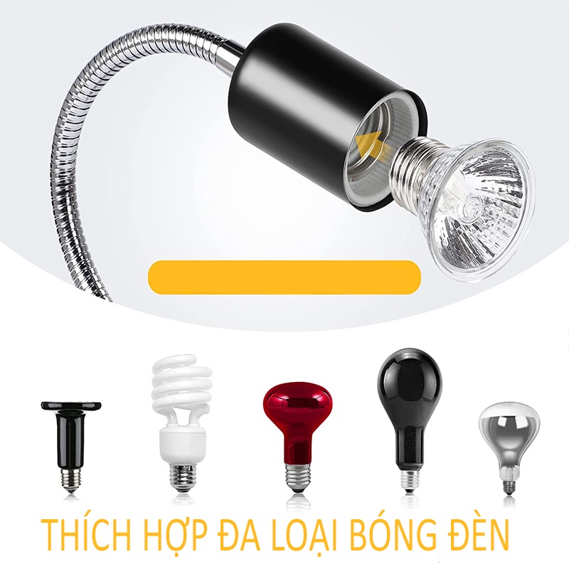 Đèn bò sát uva+uvb 3.0 Đèn Nomoy pet chuyên dùng cho rùa và các loại bò sát Giá đỡ đèn E27