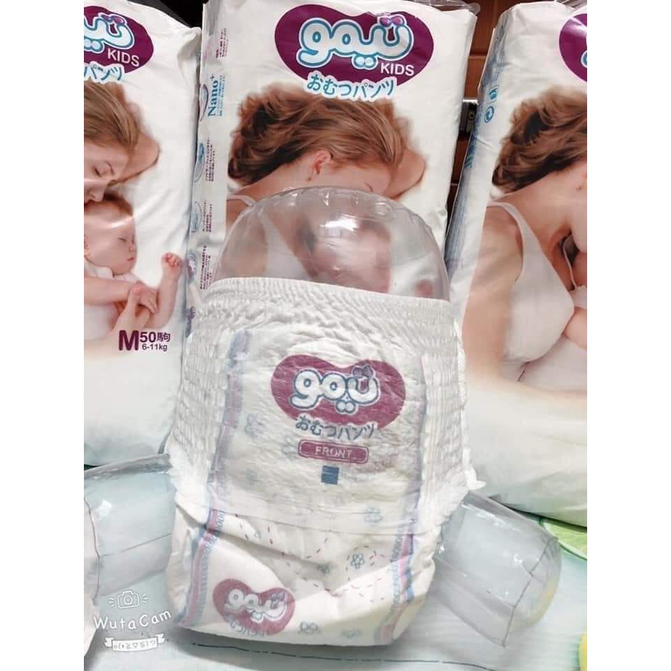 Bỉm quần goukids M/ L/ XL / XXL 100 miếng 2 bịch