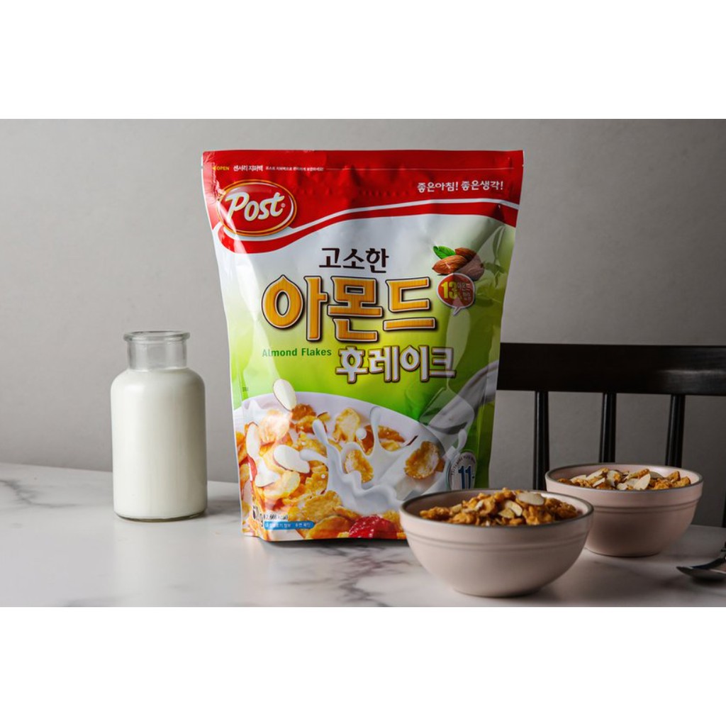 [POST] NGŨ CỐC HẠNH NHÂN 300G - [포스트] 고소한 아몬드 후레이크 300G
