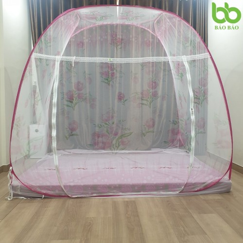 Màn chụp tự bung đỉnh rộng Mùng tự bung đỉnh rộng gia đình 1m6, 1m8, 2m2, 1m2 Cao Cấp