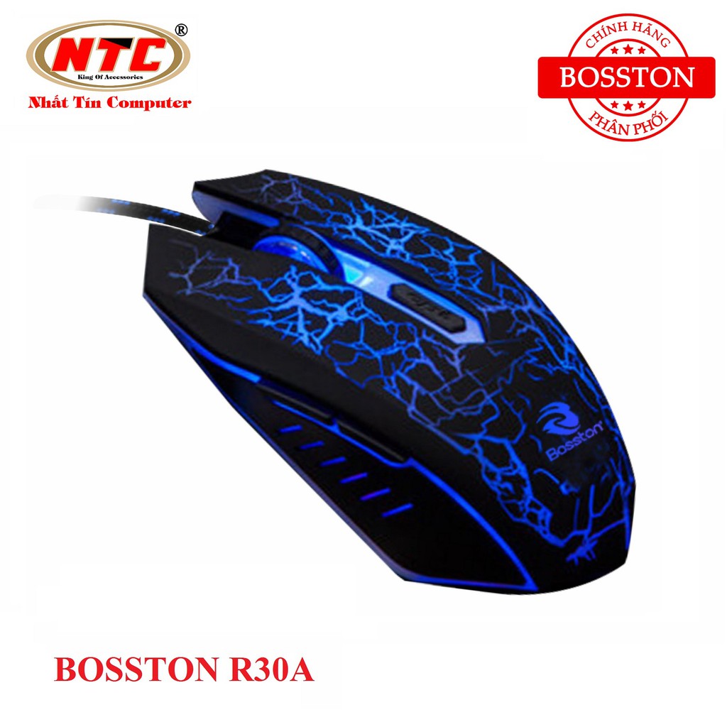 Chuột 6D game Bosston R30A led đa màu