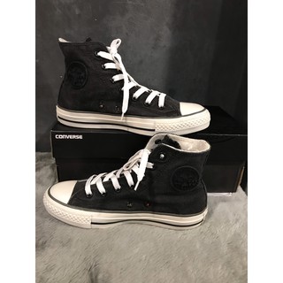 GIÀY SNEAKERS CONVERSE CỔ CAO FULL BOX MÀU ĐEN LOGO ĐEN SIZE 37/23.