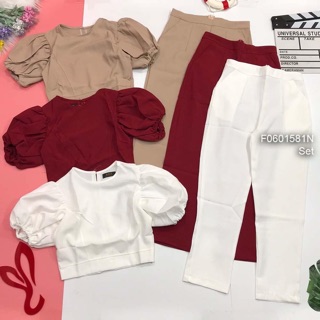Sét bộ áo croptop