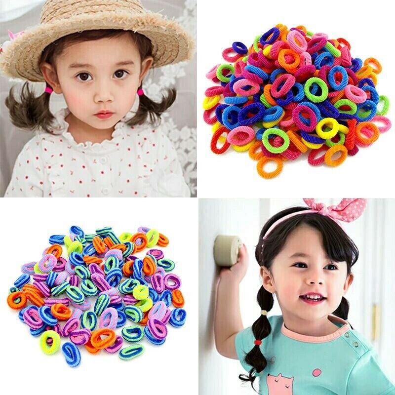 Set 100 dây thun cột tóc nhiều màu