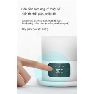 Ấm đun nước thông minh Deerma DH206 (Màn hình LCD Điều chỉnh và hiển thị nhiệt độ)