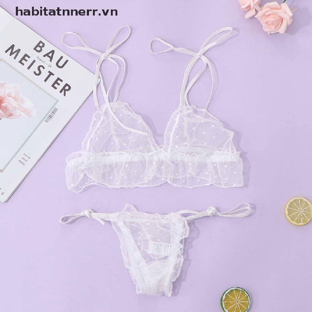 Set Đồ Lót Lưới Chấm Bi Gợi Cảm Cho Nữ | BigBuy360 - bigbuy360.vn