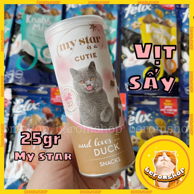 GÀ SẤY CHO MÈO MY STAR 25G 2 VỊ NHẬP ĐỨC GIÁ CỰC RẺ
