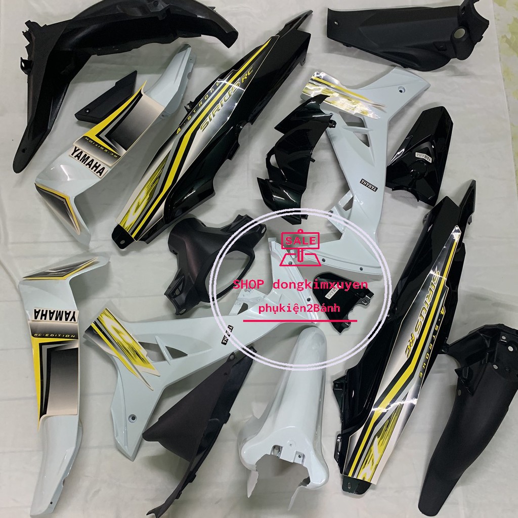 Dàn áo xe SIRIUS MÀU TRẮNG -SIRIUS RC nhựa nguyên sinh loại 1