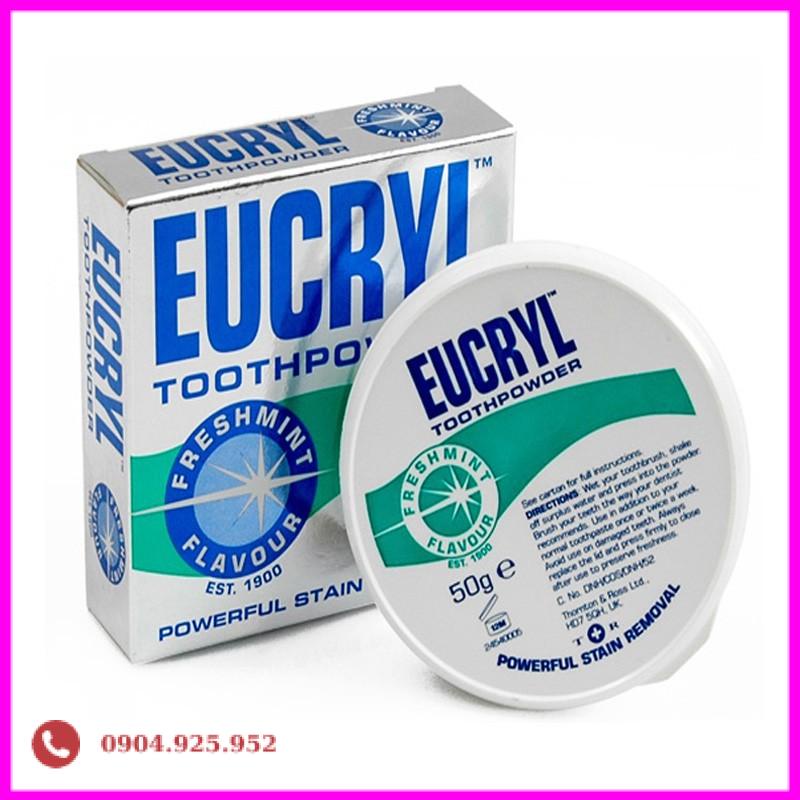 Bột làm trắng răng Eucryl Tooth Powder 50g - Anh