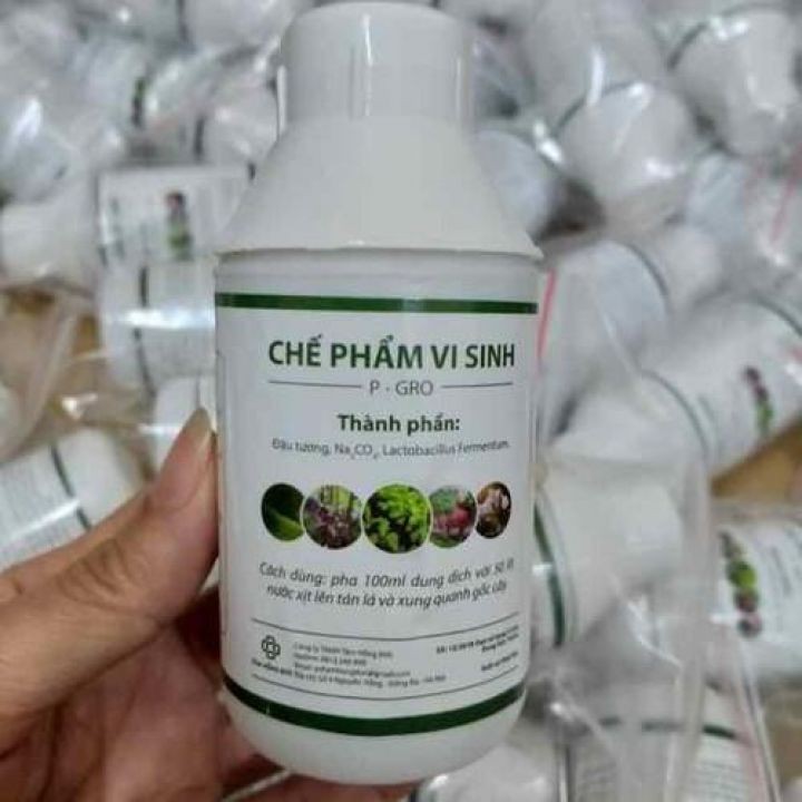 (HOT)Chế phẩm vi sinh P-GRO (ĐẬU TƯƠNG,Na2Co3,Lactobacillus Fermentum) lọ 100ml