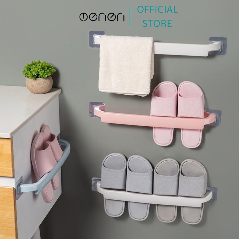 Thanh Để Giày Dép Thanh Phơi Treo Khăn Đa Năng OENEN Dán Tường Không Cần Khoan Vít