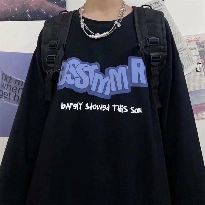 Áo Thun Nam Tay Dài Unisex Form Rộng - PEK Vwill - Chất Cotton Mềm Mát - Oversize &lt; 100kg - Tay Áo Rộng Thoải Mái