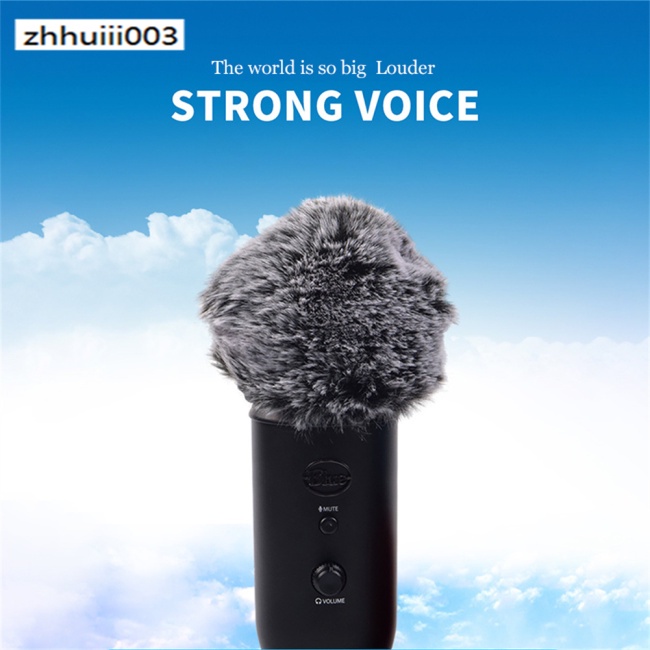 Vỏ Bọc Micro Blue Yeti Bằng Vải Lông Chắn Gió