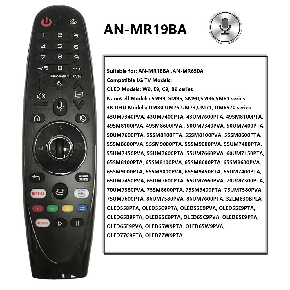 Điều Khiển Từ Xa AN-MR600 AN-MR650A AN-MR18BA AN-MR19BA Cho LG Magic TV 43UJ6500 43UK6300 UN8500 UM7600 UM7400 UM7000PLC