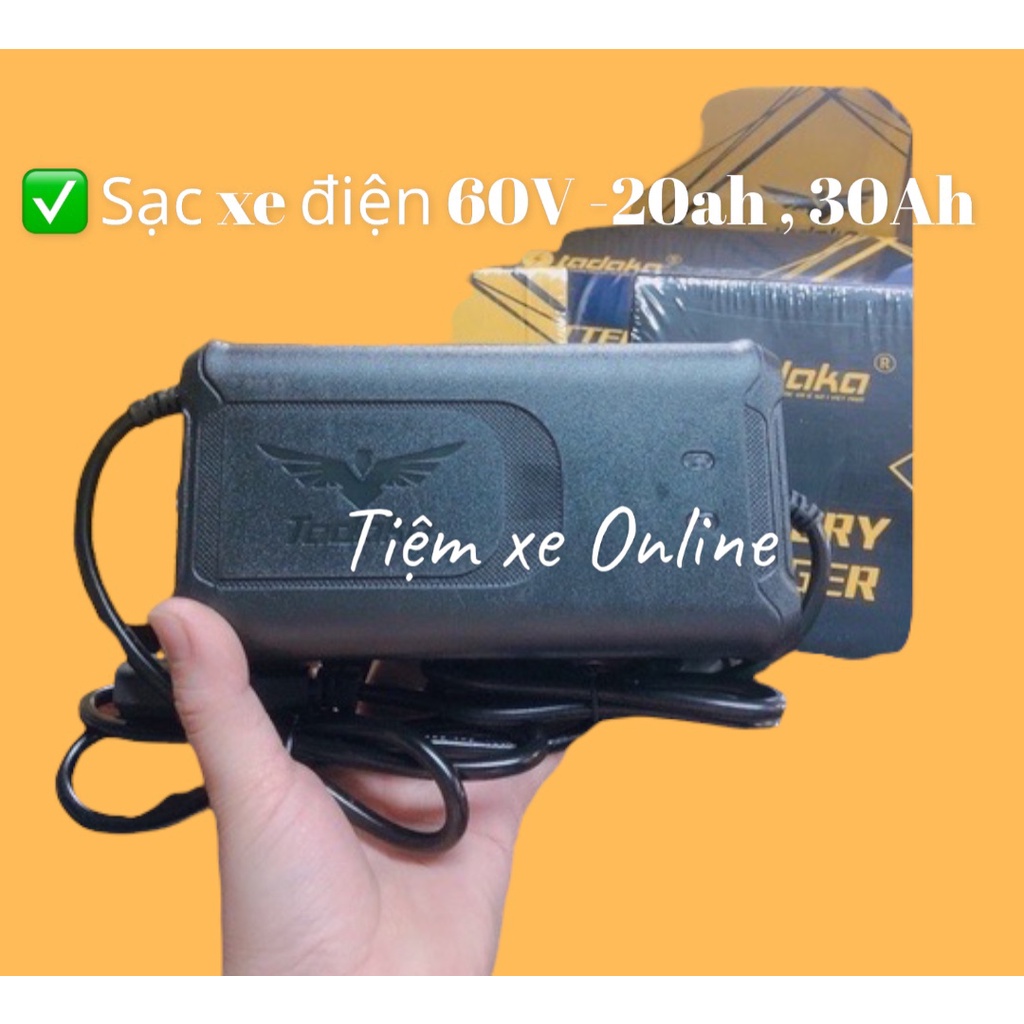 Sạc xe điện Xmen , Zomer , Vespa 5 bình 60V-20Ah, 30ah tự ngắt thông minh