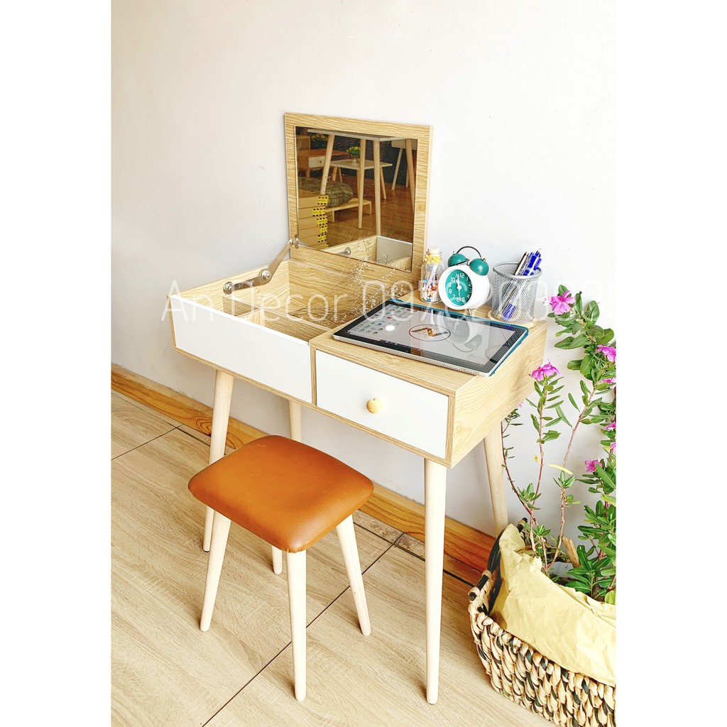 Bàn trang điểm ngồi bệt Mini Gỗ - Hàng Xuất Khẩu- Bảo hành 1 năm.