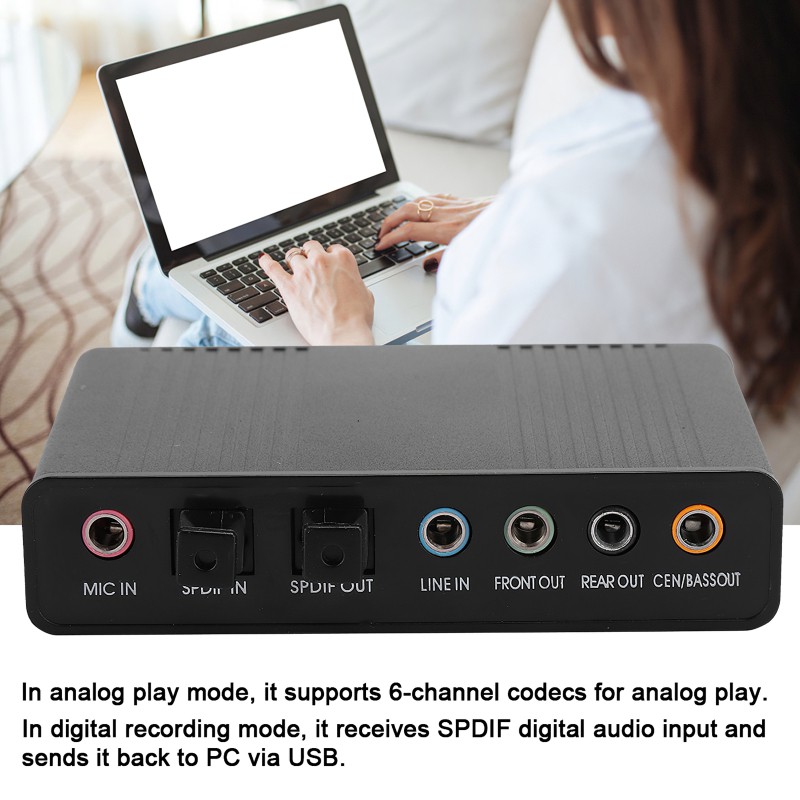 Usb Chuyển Đổi Thẻ Âm Thanh 5.1 Kênh Spdif | BigBuy360 - bigbuy360.vn