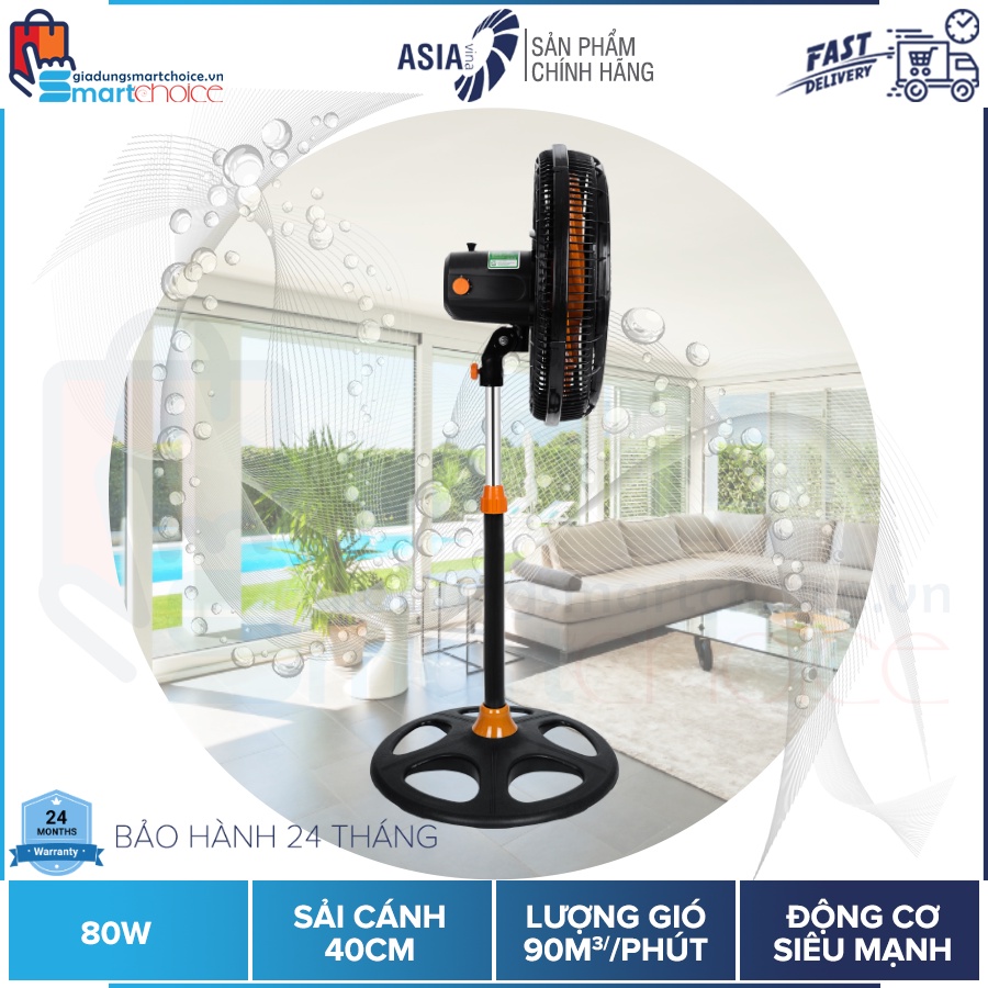 FREESHIP XTRA Flash sale Quạt đứng Turbo - Quạt đứng ASIAvina DTB1601 mẫu mới 2022 VY639790 giadungsmartchoice