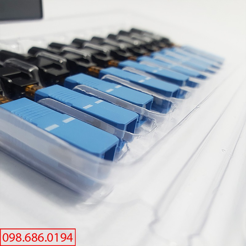 Bộ 10 đầu nối cáp quang UPC tháo lắp nhanh FTTH SC chất lượng cao